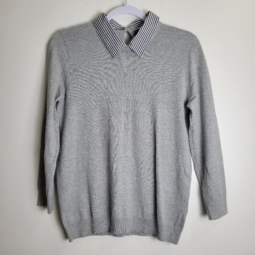 J.CREW Mercantile‎ Sweater Mixed-Media Top S NWT